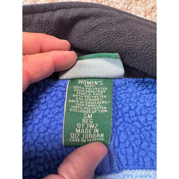 Vintage L.L. Bean Polartec women's Fleece/jacket/Sweater, Small; Blue; full zip - Picture 8 of 12